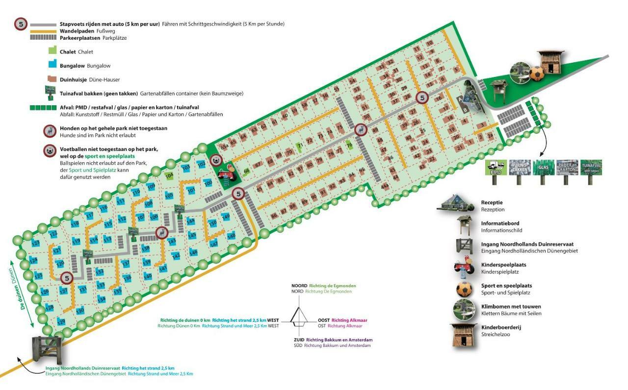 Bungalows - Bungalowpark Mooyeveld - Uniek Gelegen In De Duinen! Эгмонд-Биннен Экстерьер фото